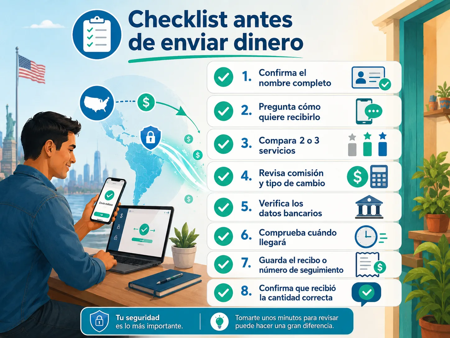 Pasos para verificar antes de hacer un envio