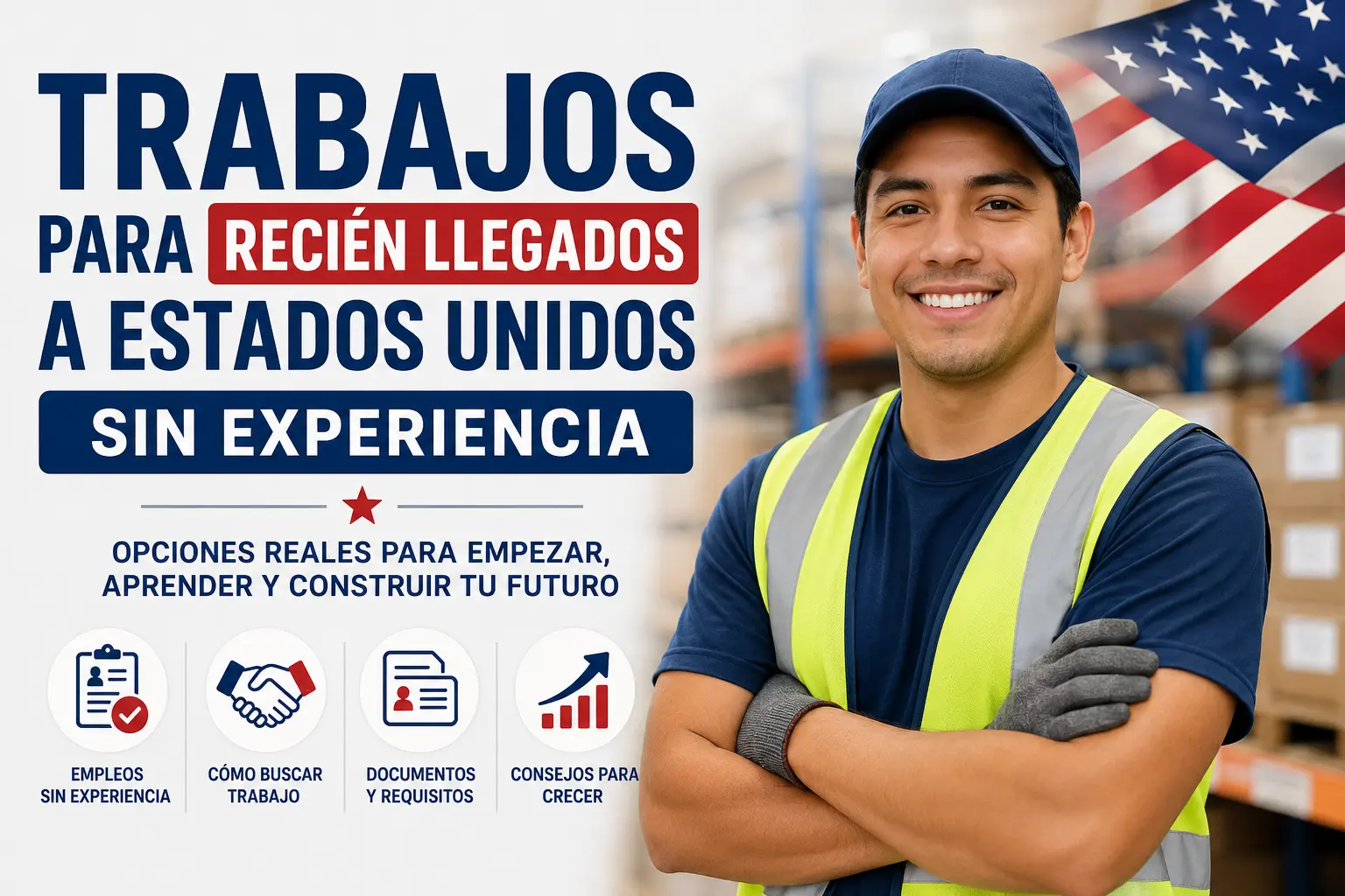 Persona hispana revisando ofertas de trabajo en Estados Unidos desde su teléfono